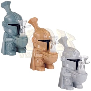 Accessory Distributor - Silicone Water Pipe Mandolorian 5.5" (CHARACTER)