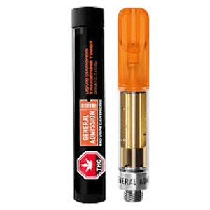 General Admission - General Admission Tangerine Twist Liquid Diamond 0.95g Prefilled Vape Cartridge