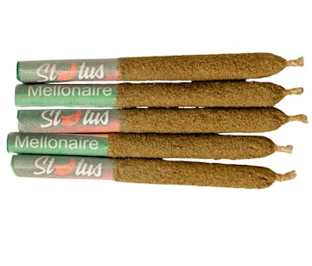 Status - Mellonaire Liquid Diamond Infused Kief Coated Pre-Rolls | 5x0.25g