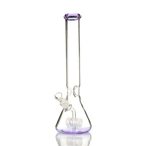 Distant Shores Trading Co. - Purple Glass Bong w Perc