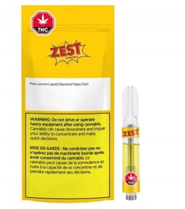 Zest Cannabis - Zest Cannabis Pink Lemon Liquid Diamond 1g Prefilled Vape Cartridge