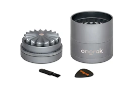 Grinder: MINI Flower Petal Toothless Grinder - Gun Metal