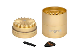 Grinder: MINI Flower Petal Toothless Grinder - Gold