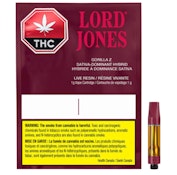 Gorilla Z Pure Live Resin 1g Prefilled Vape Cartridge Lord Jones