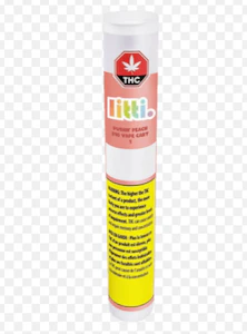 LITTI - LITTI Pushn' Peach 1g Prefilled Vape Cartridge Blend