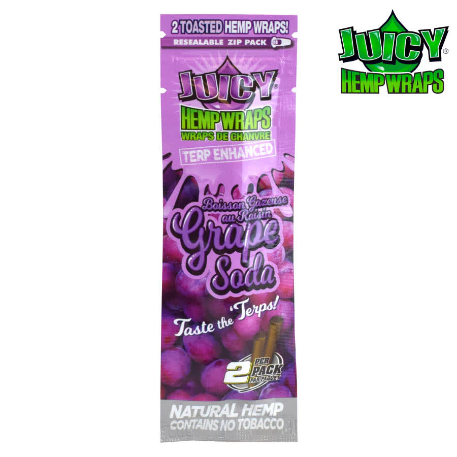 Juicy Jay's - Juicy Jay Hemp Wraps Terp Enhanced Juicy Jay Grape Soda Main Image