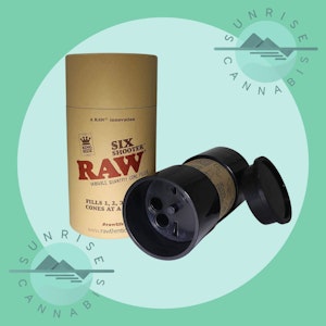 Raw - SIX SHOOTER KING SIZE CONE ROLLER - RAW