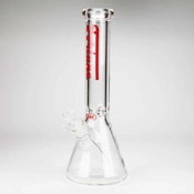 Fortune | 14" 9mm Beaker Glass Bong - Red