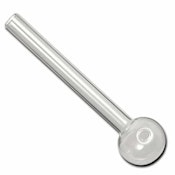 6" Clear Glass Oil Pipe