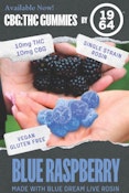 Blue Raspberry THC:CBG Live Rosin 2 x 5mg Soft Chews by 1964