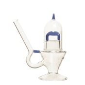 7.5" Hash Glass Bong (Milky Blue)