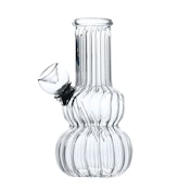 5" Clear Sticker Glass Bong
