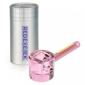 Red Eye Glass | 4.5" Infinity Circle Hand Pipe | Pink