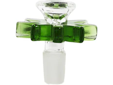 Cannabis Leaf Glass Herb Slide