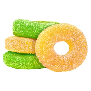Olli O's - Sour Kiwi & Mango THC/CBG/CBD 4 Pack Soft Chews