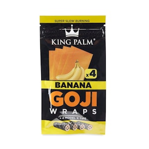 King Palm  - King Palm - Goji Wraps Banana - 4ct