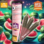 0.5g x 3 Watermelon Mojo 60s Dbl Infused - Dab Bods