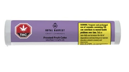 Royal Harvest Craft Cannabis - Frosted Fruit Cake -1g x 2