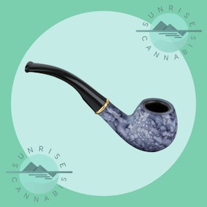 Sunrise Cannabis Headshop - GREY MARBLE TOBACCO PIPE