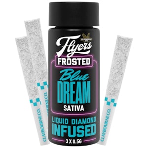 CLAYBOURNE - Blue Dream 3 x 0.5g Liquid Diamond Infused Pre-Rolls