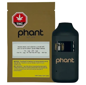 PHANT - Phant Orange Cream Liquid Diamond 1g Disposable Vape Pen
