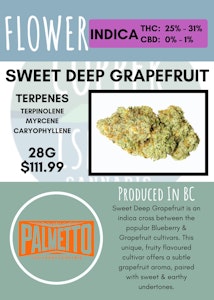 Palmetto - 28G - PALMETTO - SWEET DEEP GRAPEFRUIT