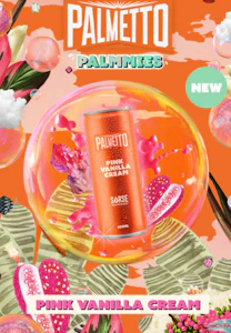Palmetto - Pink Vanilla Cream THC 355 ml Sparkling Beverage - Palmetto