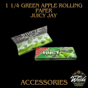 Juicy Jay  - 1 1/4 Rolling Paper - Green Apple