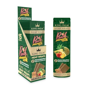 Maq Distributors - King Palm - Peach Pineapple Hemp Wraps