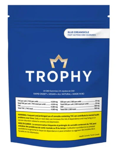 TROPHY - BLUE CREAMSICLE CHEWS - 80 Main Image