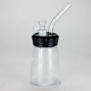 Canadian Distributor - 6" GLASS BONG W/ ALUMINUM CAP