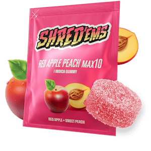 SHRED'EMS - Shred'Ems Red Apple Peach Max 10 1 x 4.5g Soft Chew
