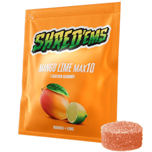Shred'ems - Mango Lime Sativa MAX10mg THC Soft Chew