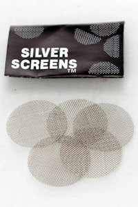 Silver Screens - Stainless Steel Bong Screens - 5 Pack