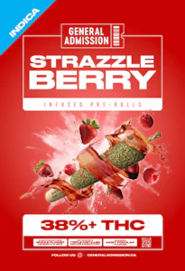 General Admission - Strazzleberry 5 x 0.5g Infused Pre-Rolls - General Admission