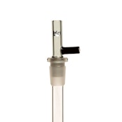 14mm Glass Popper w/ Ice Pinch (Black)