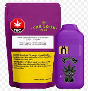 The Loud Plug - Venom OG Liquid Diamonds 1g Disposable Vape Pen The Loud Plug