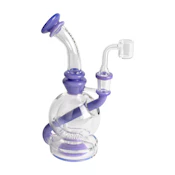 8" Nucleus Concentrate Bubbler - Purple Slyme