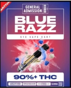 General Admission - Blue Razz 0.95g Prefilled Vape Cartridge - General Admission