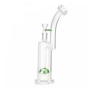 Red Eye Glass - Red Eye Glass - 10 Inch Jade Green Funguy Bubbler W/Mushroom Perc - 14mm (F)