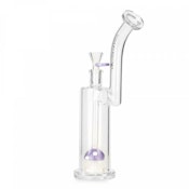 Red Eye Glass - 10 Tall Periwinkle Funguy Bubbler W/Mushroom Perc