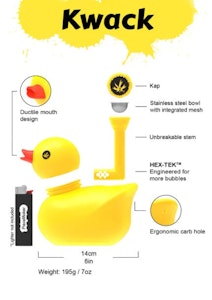 PieceMaker - PieceMaker - Kwack Silicone Duck Water Pipe