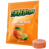 Shred'ems -Mango Lime Shark Attack Max 10 THC Gummy
