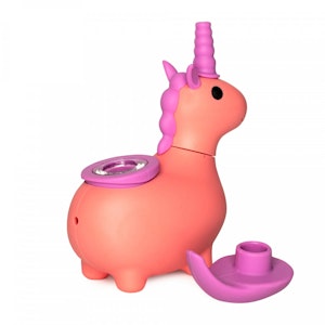 LIT SILICONE  - LIT SILICONE - 4.75" UNICORN HAND PIPE