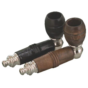 WCG - WCG - MICKEY NICKEL & WOOD METAL PIPE - ASSORTED COLOURS