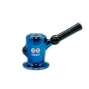 5" Cheech Metal Wrapped Bubbler Pipe - Blue