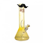 CHEECH & CHONG GLASS - 12" Moustache Ride Beaker Base Water Pipe - Colour Changing