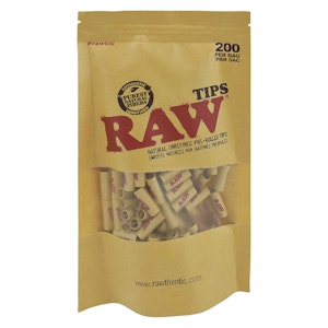 RAW - Raw - Natural Unrefined Pre-Rolled Tips - 200 pack