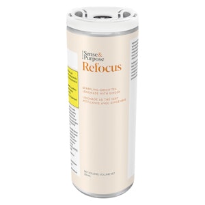 Sense & Purpose - Sense & Purpose - Refocus: Sparkling Green Tea Lemonade with Ginger - Hybrid - 355ml