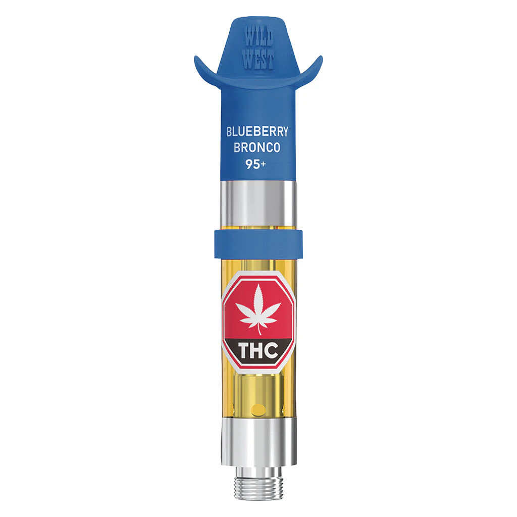 Wild West - 95+ Blueberry Bronco Liquid Diamonds 510 0.95g 510 Thread Cartridges Main Image